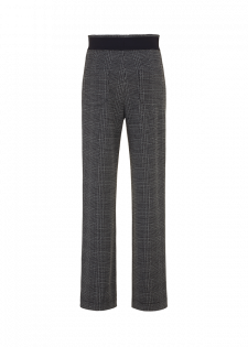 NEO CHECK JERSEY TROUSERS