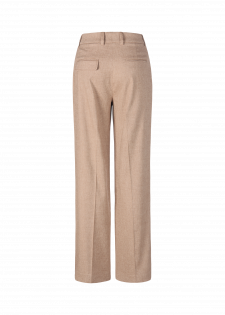 WIDE-FIT RETRO LINEN STRETCH TROUSERS