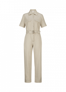 OVERALL FROM LINEN STRETCH