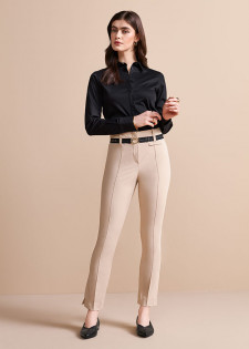 SLIM FIT TROUSERS WITH BELT